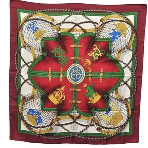 Hermes Scarf GRANDE TENUE 90cm Silk Carre Foulard HENRI D'ORIGNY